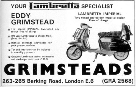 Lambretta póster folleto 60er años 2 unidades ningún folleto brochure depliant 